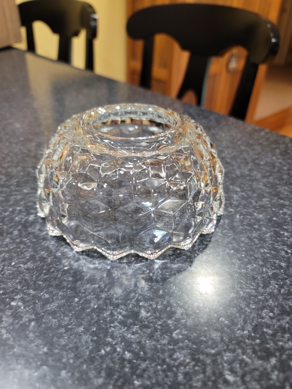 Clear Glass Cubist Round Fairy Lamp Light TOP ONLY Replacement